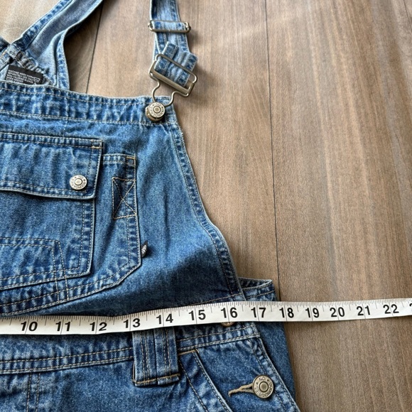 Vtg 90s Y2K no boundaries denim baggy shirt overalls blue size xl - Picture 5 of 5